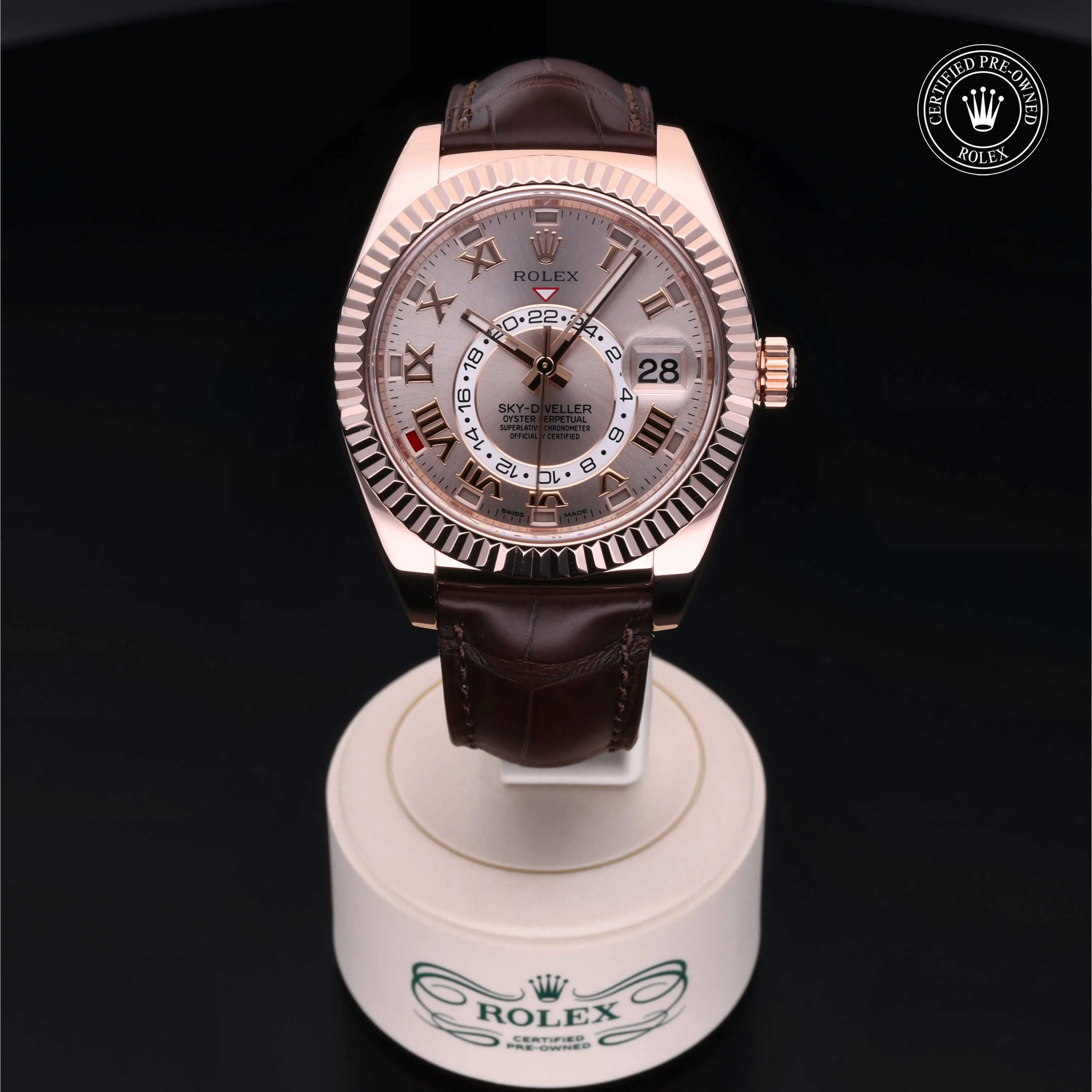 Rolex Sky-Dweller 326135 42mm Rose gold Champagne 1