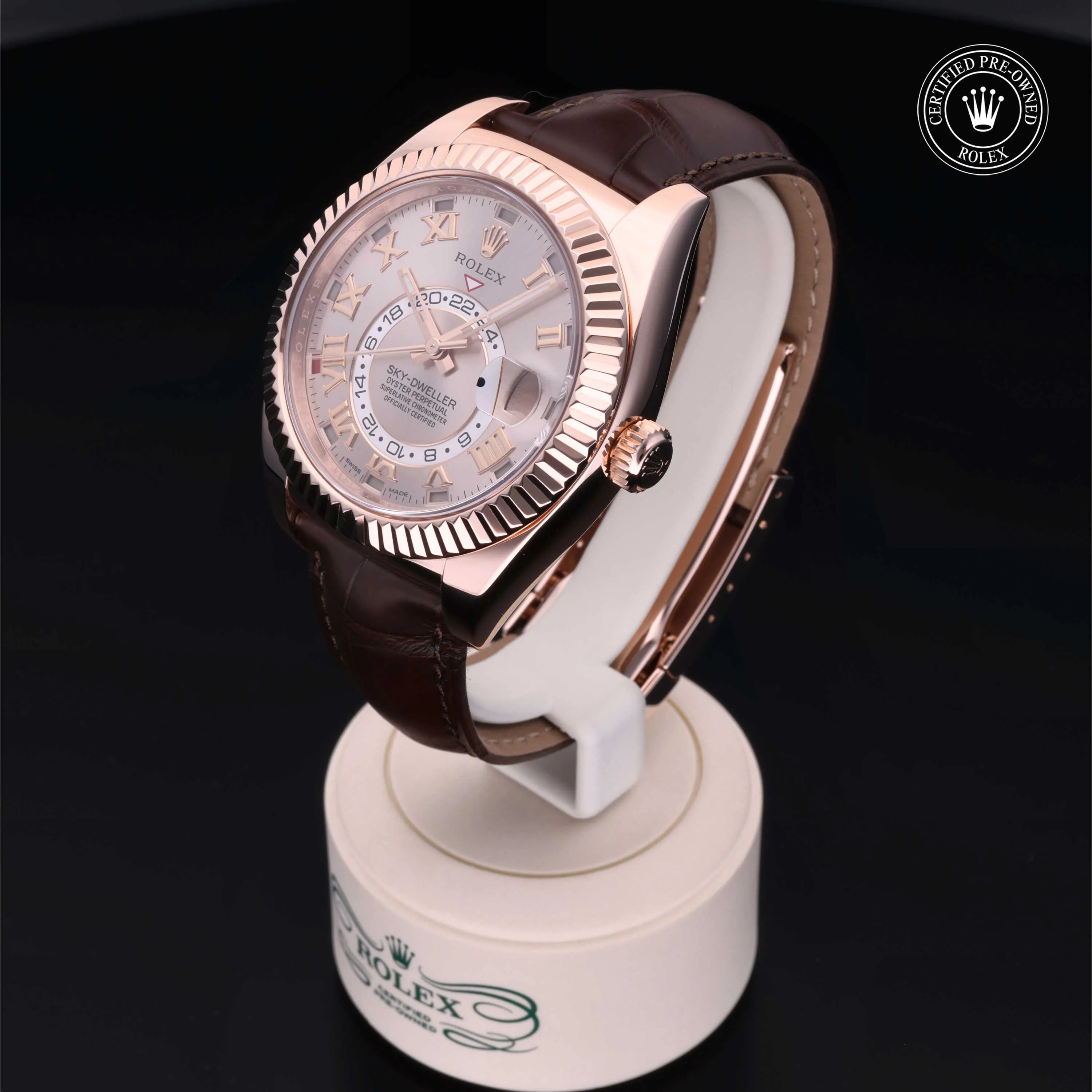 Rolex Sky-Dweller 326135 42mm Rose gold Champagne 2