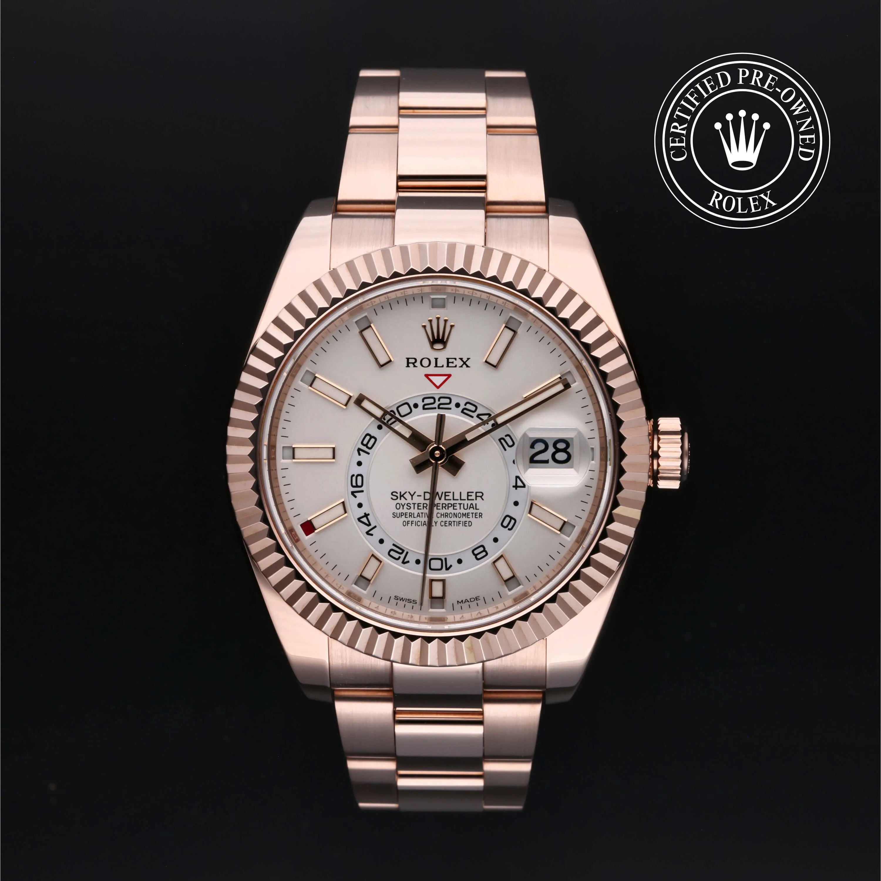 Rolex Sky-Dweller 326935 42mm Rose gold White