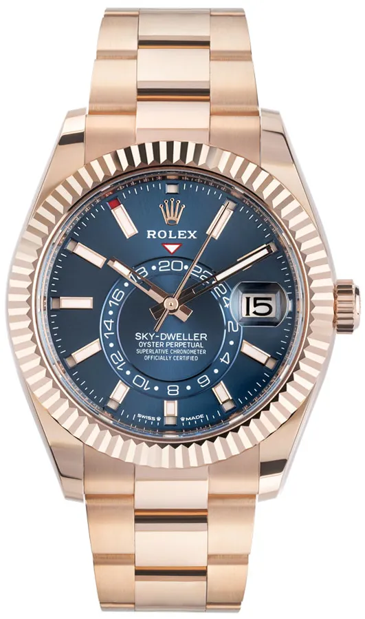 Rolex Sky-Dweller 336935 42mm Rose gold Blue