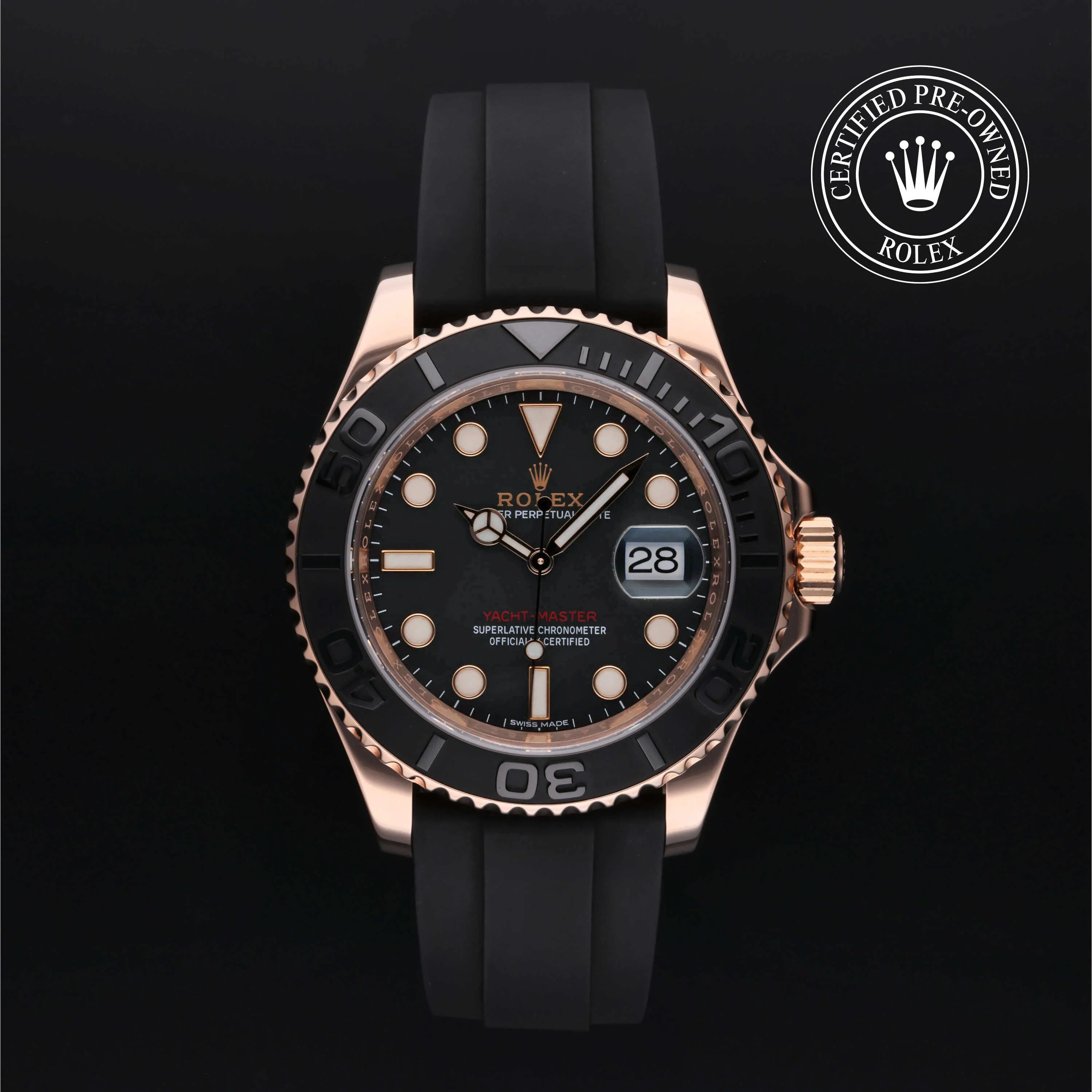 Rolex Yacht-Master 40 116655 40mm Rose gold Black