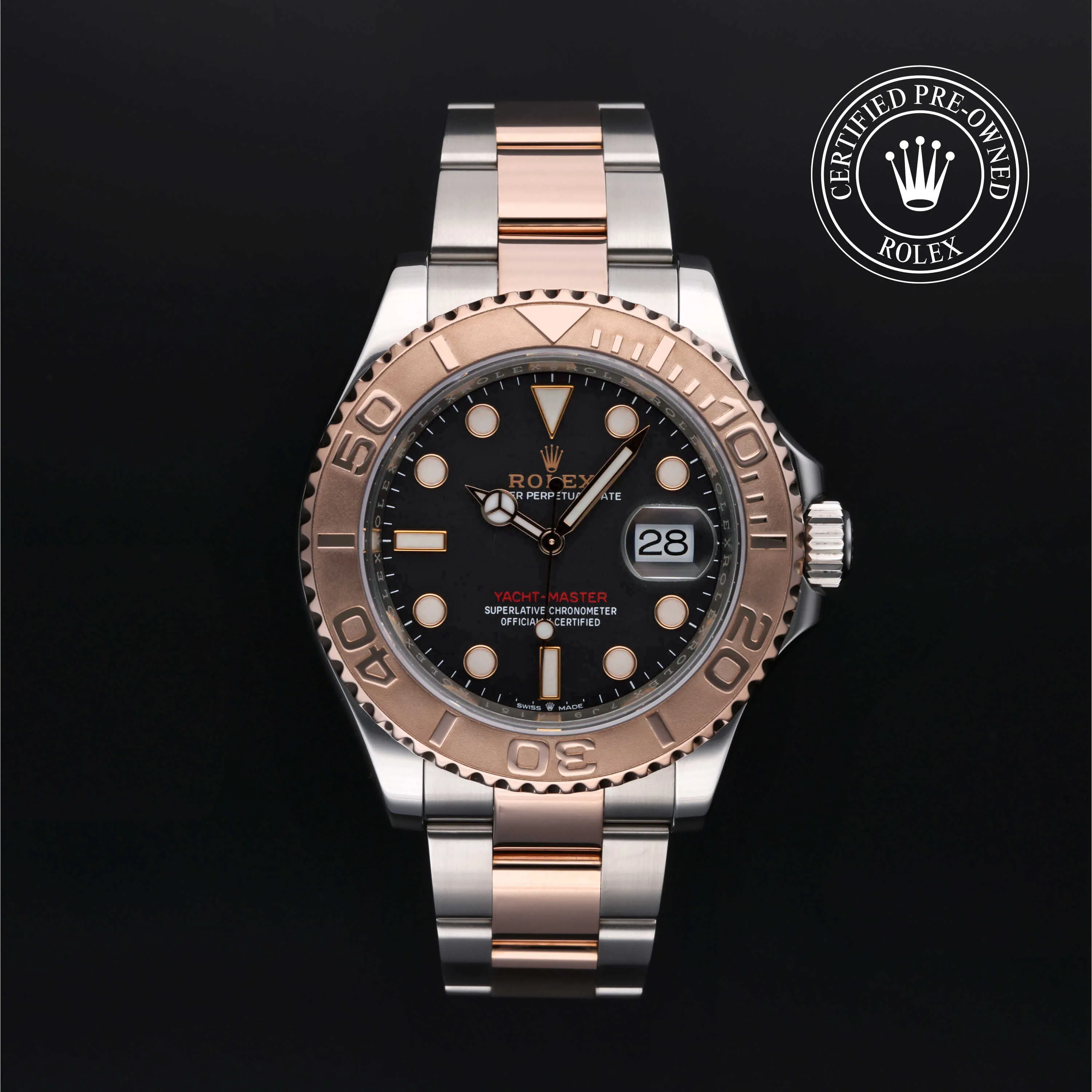 Rolex Yacht-Master 40 126621 40mm Rose gold and Stainless steel Black