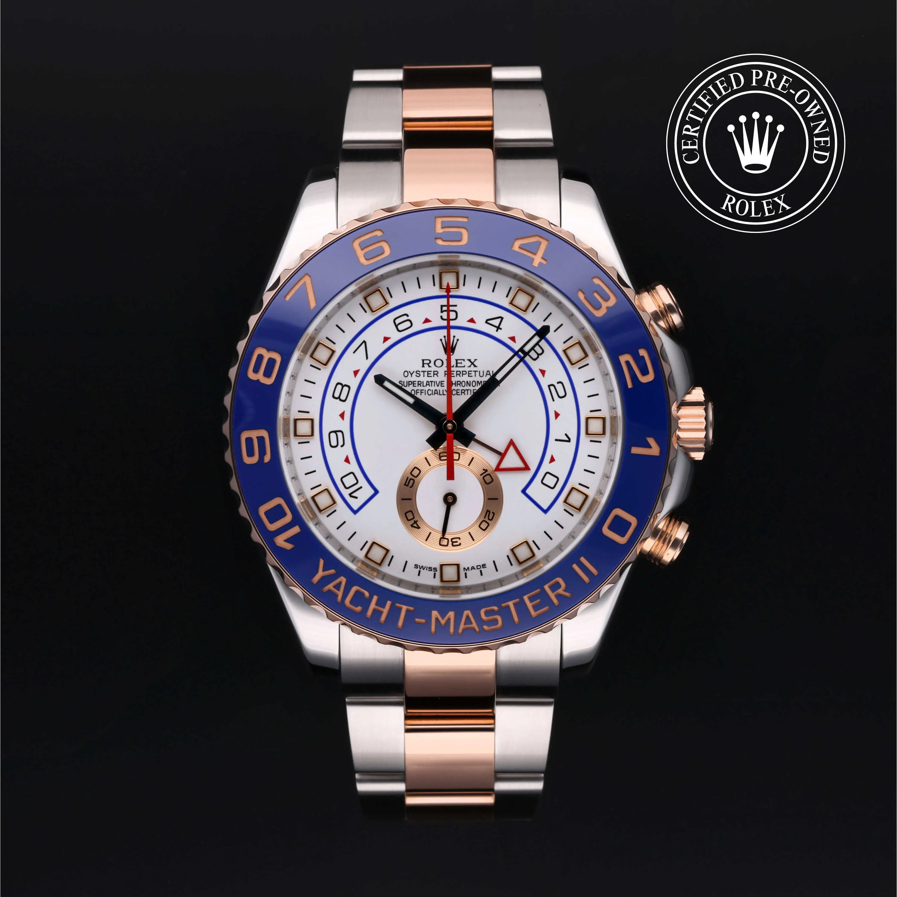 Rolex Yacht-Master II 116681 44mm Oystersteel and Everose gold White