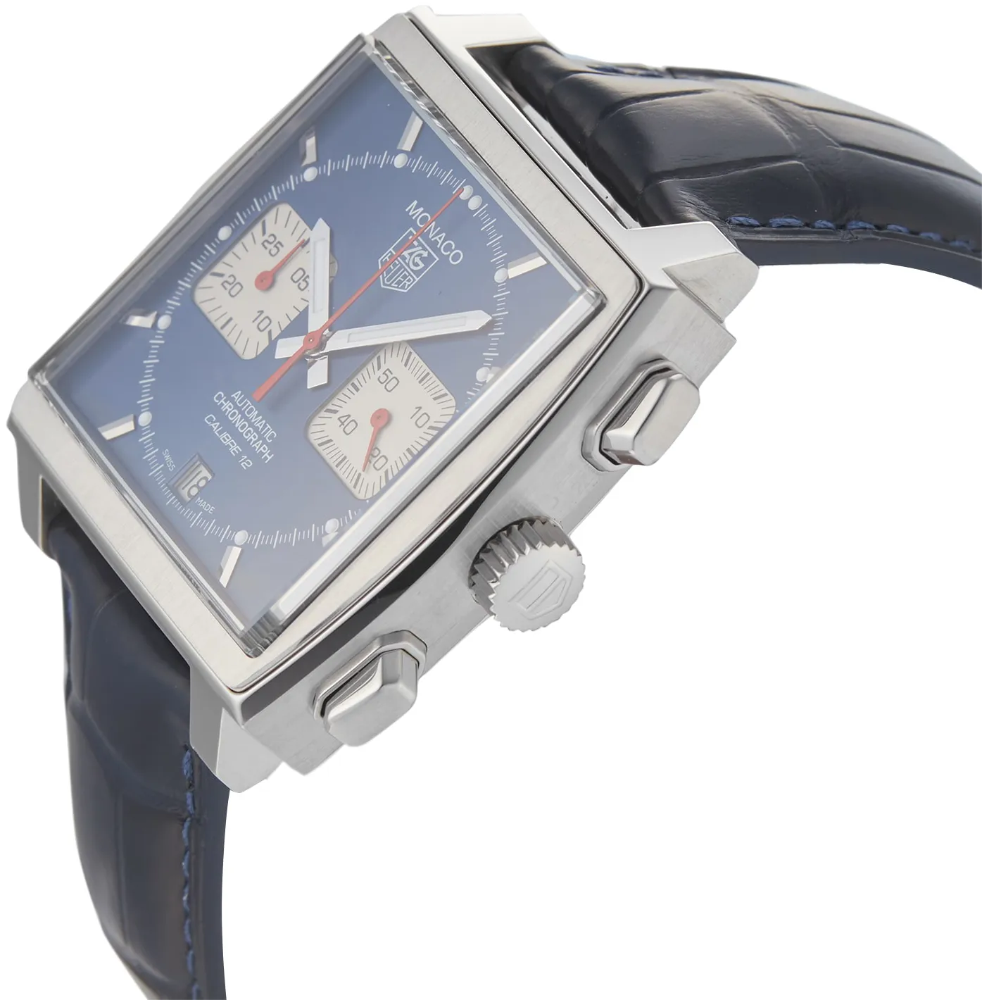 TAG Heuer Monaco Calibre 12 CAW2111.FC6183 41mm Stainless steel Blue 3