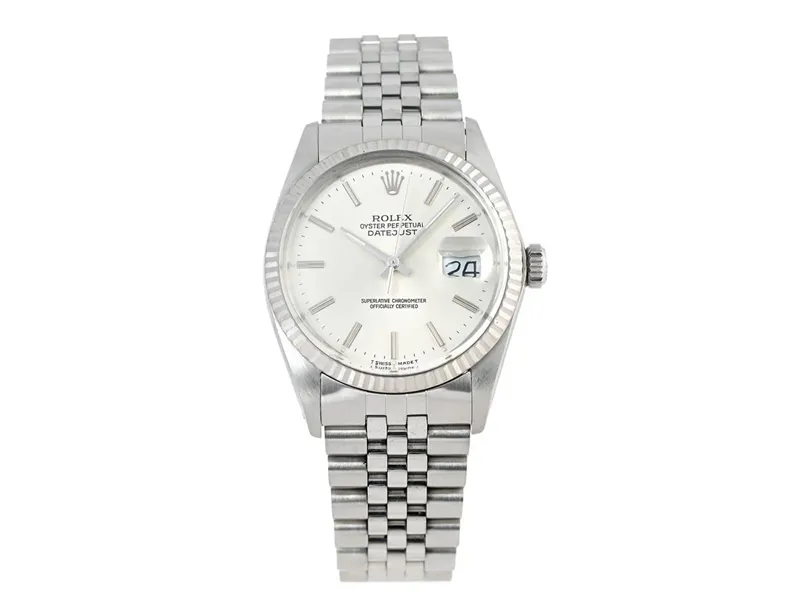 Rolex Datejust 36 16014 36mm White gold and Stainless steel White