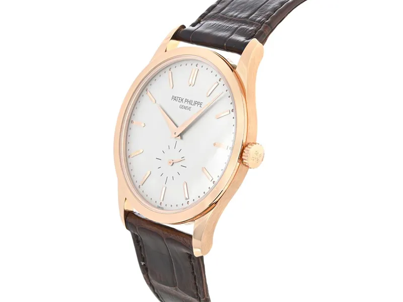 Patek Philippe Calatrava 5196R-001 37mm 18K pink gold Silver 1