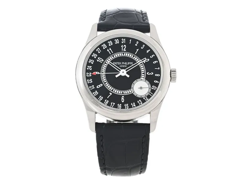 Patek Philippe Calatrava 6006G-001 39mm 18k white gold Black