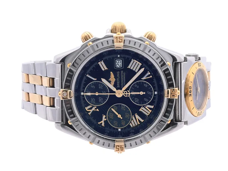 Breitling Crosswind B13355 42.5mm Stainless steel and gold Blue