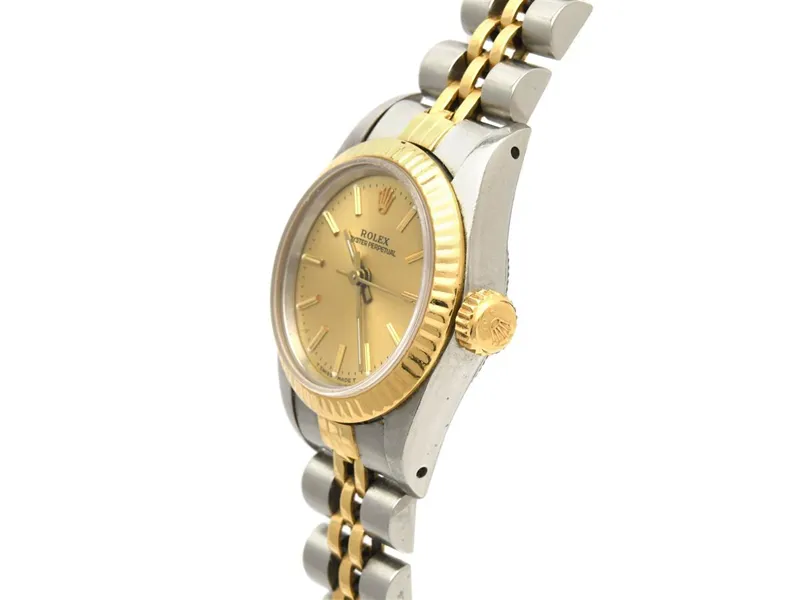 Rolex Oyster Perpetual 67193 25mm Yellow gold and Stainless steel Champagne 1