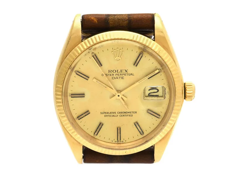 Rolex Oyster Perpetual Date 1503 34.5mm 18k Gold