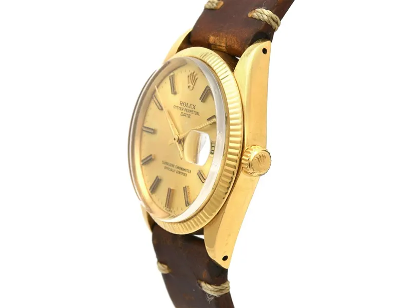 Rolex Oyster Perpetual Date 1503 34.5mm 18k Gold 1