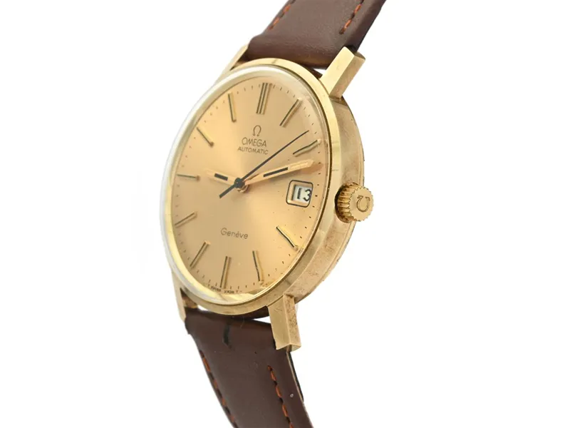 Omega Genève BD 166.9163 34.5mm 14k Gold 1