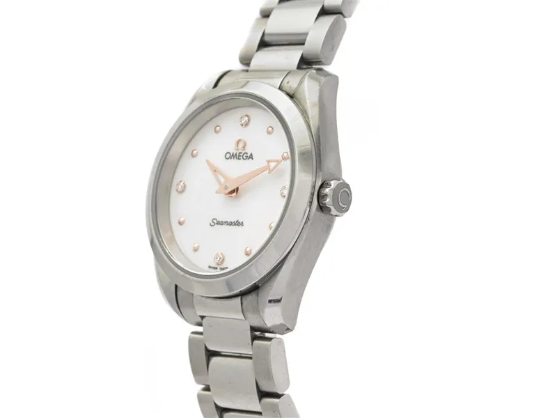 Omega Aqua Terra 220.10.28.60.54.001 28mm Stainless steel White 1