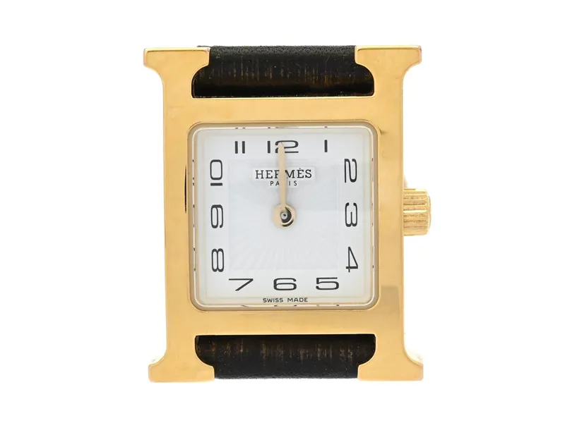 Hermès Heure H 17mm Gold-plated