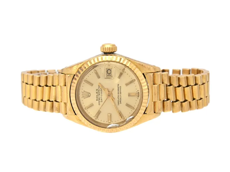 Rolex Datejust 6917 26mm 18k Gold Silver