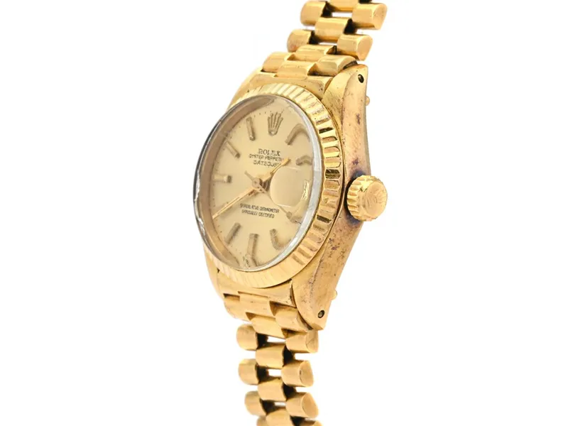 Rolex Datejust 6917 26mm 18k Gold Silver 1