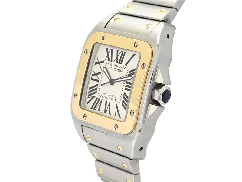 Cartier Santos 100 W200728G 38mm Stainless steel and gold 1