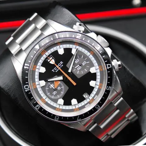 Tudor Heritage Chrono 70330N 42mm Stainless steel Black