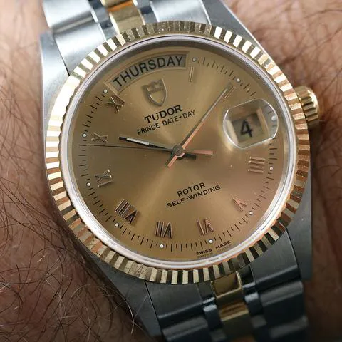 Tudor Prince Date-Day 36mm Stainless steel Champagne 8