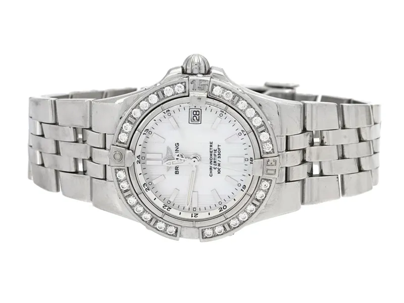 Breitling Galactic A71340 Stainless steel and Diamond Mother-of-pearl