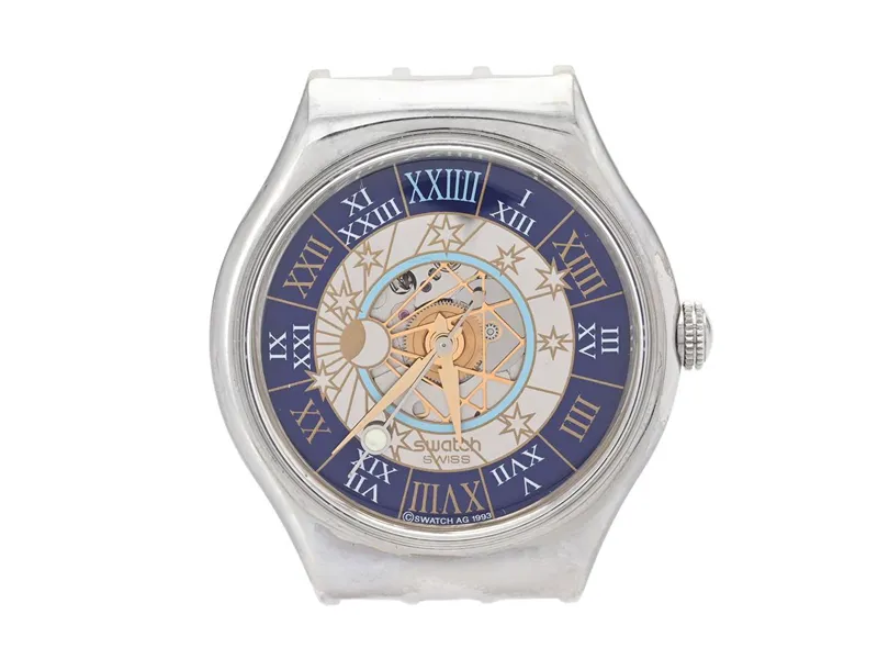 Swatch SAZ101 36mm Platinum