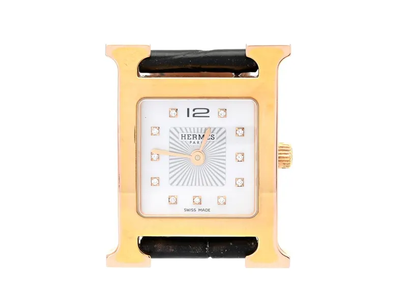 Hermès Heure H 21mm Gold-plated