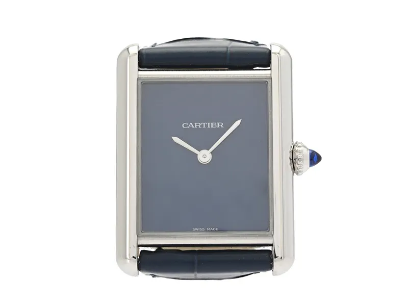 Cartier Tank WSTA0055 25.5mm Stainless steel Blue