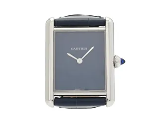 Cartier Tank WSTA0055 Stainless steel Blue