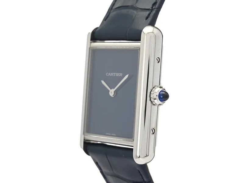 Cartier Tank WSTA0055 25.5mm Stainless steel Blue 1