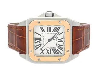 Cartier Santos W20107X7 Rose gold and Stainless steel