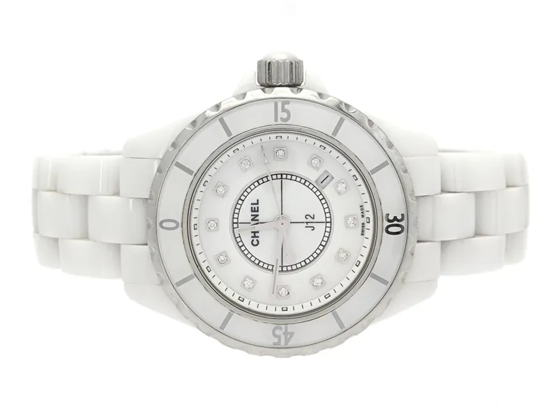 Chanel J12 H1628 34mm White ceramic White