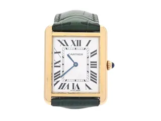 Cartier Tank Solo W1018855. Yellow gold and Stainless steel