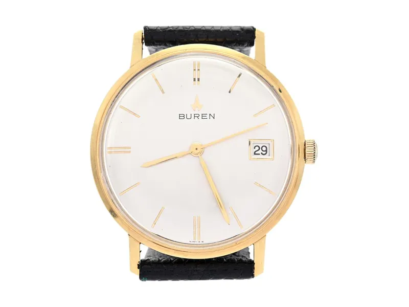 Buren 34mm Yellow gold