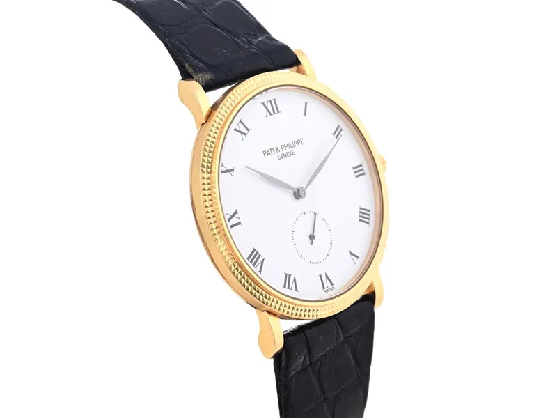 Patek Philippe Calatrava 3919J-001 33mm Yellow gold Porcelain 2