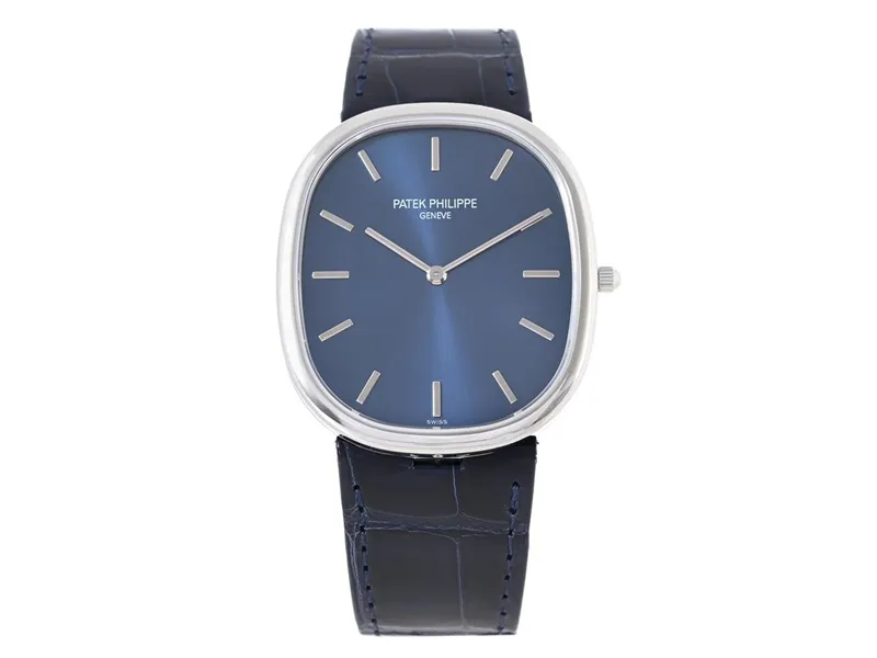 Patek Philippe Golden Ellipse 5738P-001 34.5mm Platinum Blue