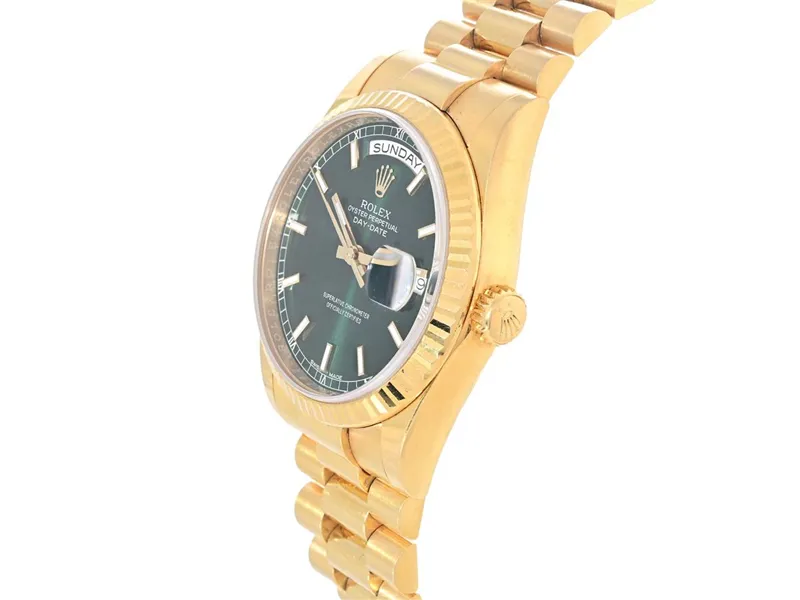 Rolex Day-Date 36 118238 36mm Yellow gold Green 1