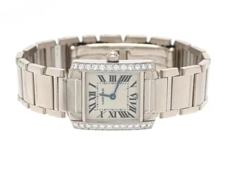 Cartier Tank Française WE1002S3 White gold and Diamond