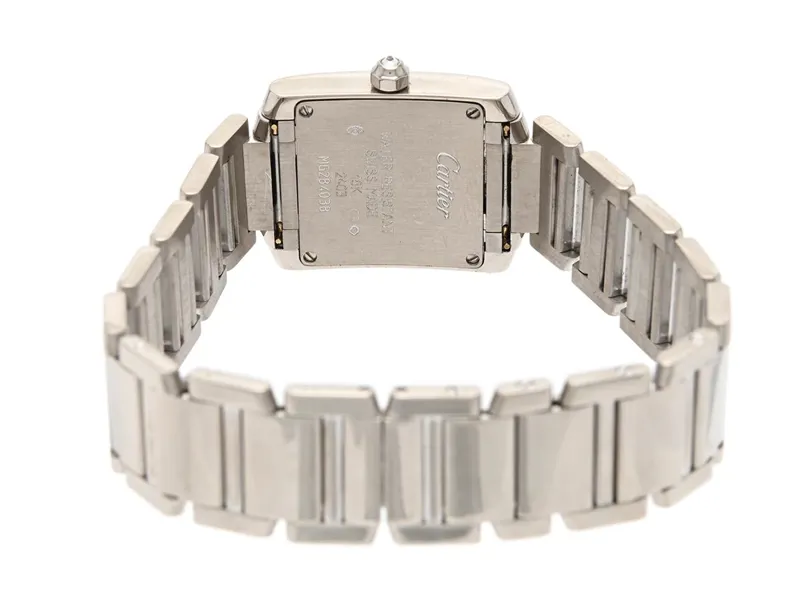 Cartier Tank Française WE1002S3 20mm White gold and Diamond 2