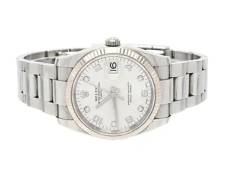 Rolex Oyster Perpetual Date 115234 White gold and Stainless steel