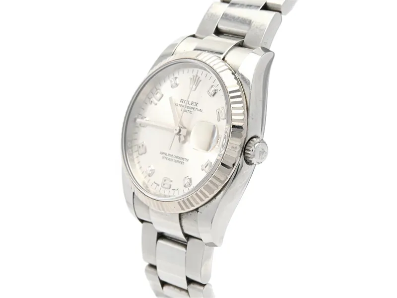 Rolex Oyster Perpetual Date 115234 34mm White gold and Stainless steel 1