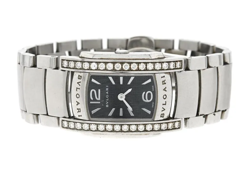 Bulgari Assioma AA35S 24mm Stainless steel and Diamond