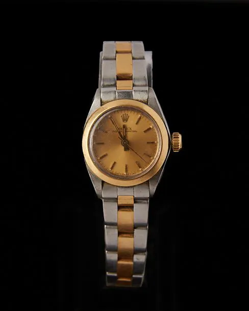 Rolex Oyster Perpetual 6718F 26mm Yellow gold and stainless steel Gilded