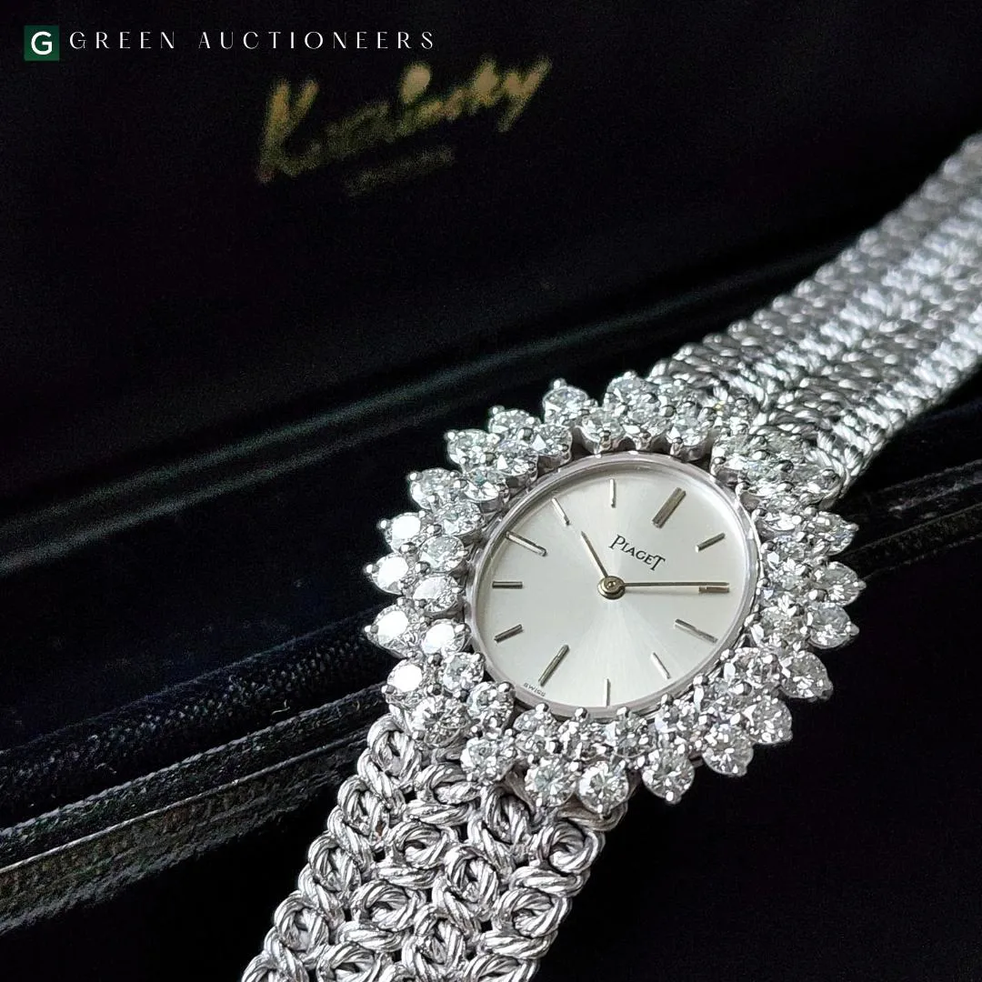 Piaget 9350 N19 32mm White gold and Diamond Silver