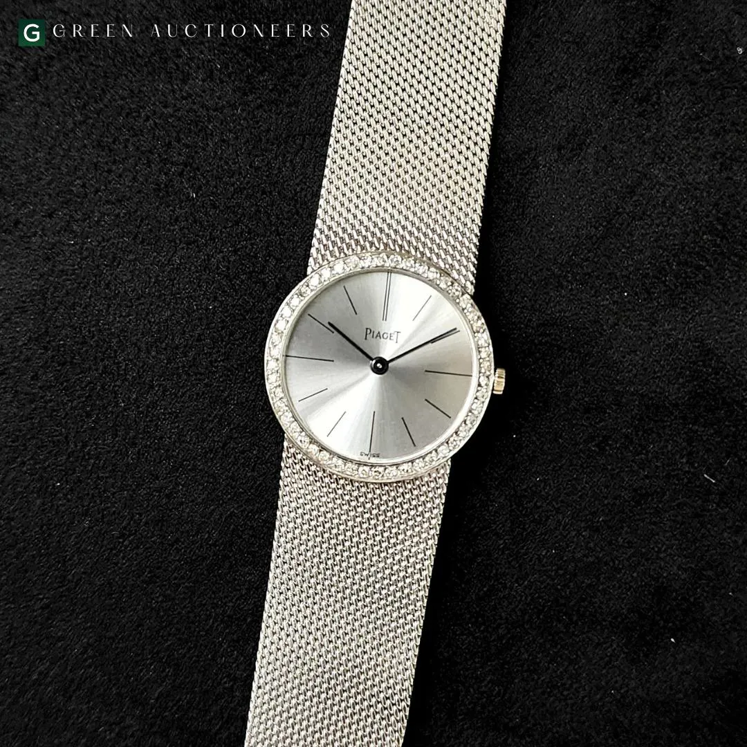 Piaget 925 B11 24mm White gold and Diamond Silver