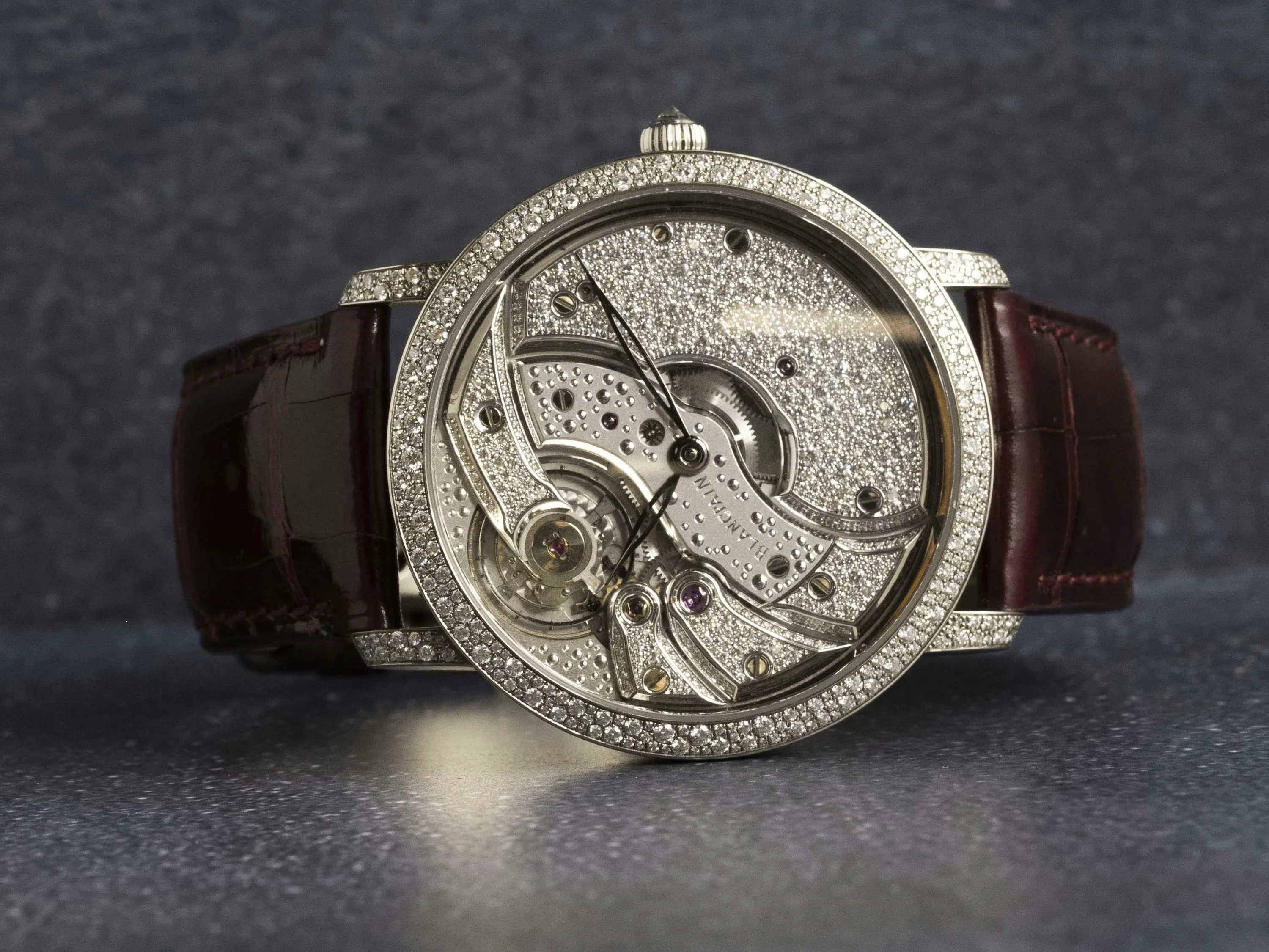 Blancpain Villeret 6616-9400-55B 43mm White gold Skeleton