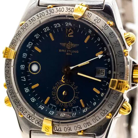 Breitling Duograph B15507 Yellow gold and Stainless steel Blue