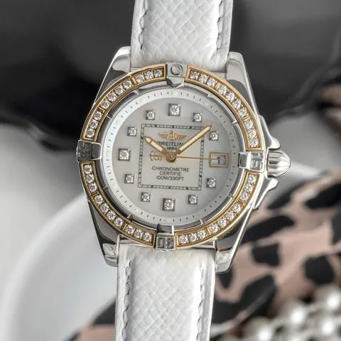 Breitling Cockpit D71356 32mm Yellow gold and Stainless steel Mother-of-pearl