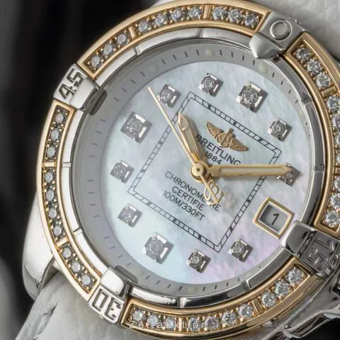 Breitling Cockpit D71356 32mm Yellow gold and Stainless steel Mother-of-pearl 10