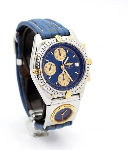 Breitling Chronomat B13050.1 39mm Yellow gold and stainless steel Blue 4