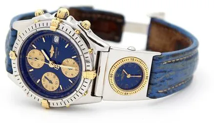 Breitling Chronomat B13050.1 39mm Yellow gold and stainless steel Blue 6